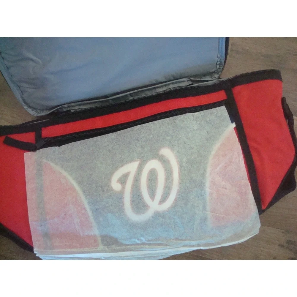 WASHINGTON NATIONALS COOLER 16X12 BAG‎ HANDBAG TOTE  DEADSTOCK  VINTAGE T7